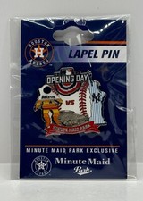 NEW YORK YANKEES vs. HOUSTON ASTROS 2024 Opening Day Lapel Pin Minute Maid