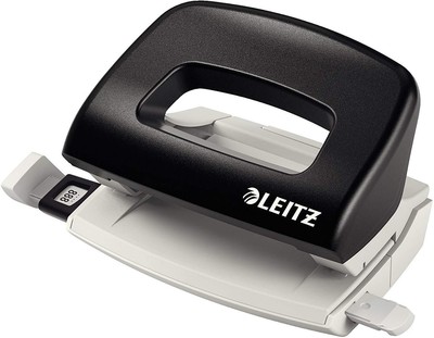 Leitz Mini-Bohrmaschine mühelos Kapazität 10 Blatt schwarz Metall Lineal ...