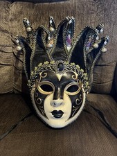 Mardi Gras Mask Jester Full Face Venetian Carnival