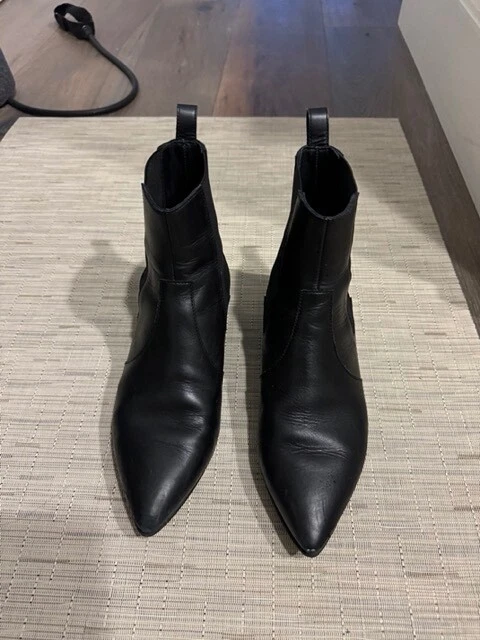 (EXCELENTE ESTADO) PIERRE HARDY Botines Cuero Negro (Talla 37 / 7 EE. UU.) ORIG $650+ Foto 4 de 4