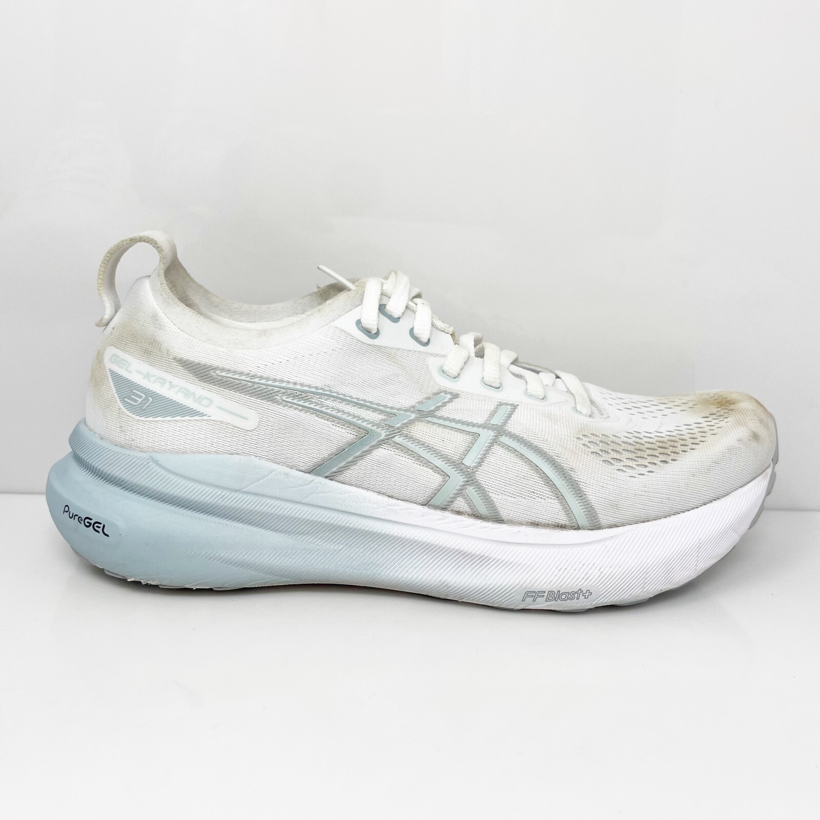 Asics Womens Gel Kayano 31 1012B794 White Running Shoes Sneakers Size 8.5