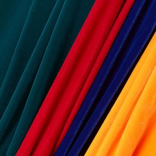 Micro Velvet Polyester 45" Short Pile 230 GSM Microfiber Fabric By The Yard