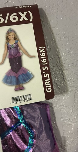 Disney Princess Little Mermaid Ariel Halloween Costume Disguise Size S 6/6X.New - 第 7/13 張圖片