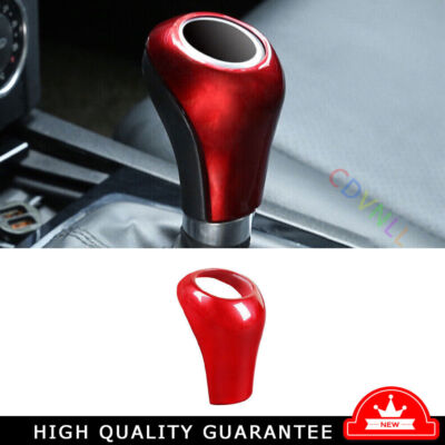 For Benz Mercedes-GLK 2009-2015 Bright Red Central Console Gear Shift Knob Trim
