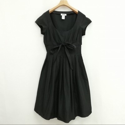 MOSCHINO CHEAP AND CHIC One Piece Dress Bow A Line Rayon 42 Black 