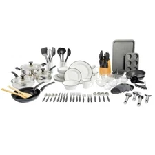 Gibson Home 95 - Piece Non-Stick Stainless Steel (18/10) Cookware Set