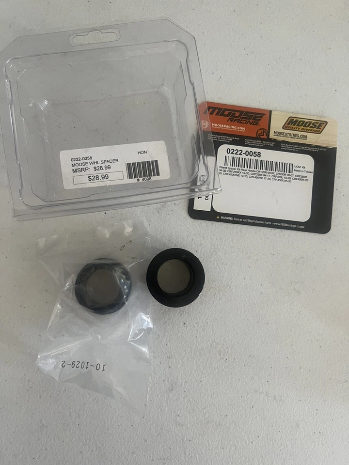 Moose Racing Honda Moose Wheel Spacers Cr125r/250r Crf250f/450f - Image 3 of 4