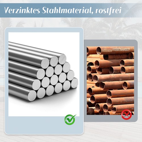 4-Sitzer Gartenmöbel Set Outdoor Sofa Loungemöbel Sitzgruppe mit Tisch Stuhlset - Bild 14 von 14