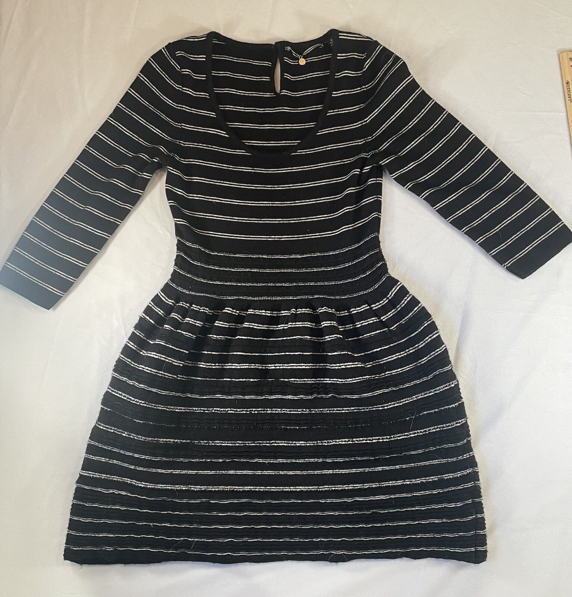 black anthropologie knitted dress Daily Practice by Anthropologie Long-Sleeve Knit Dress
