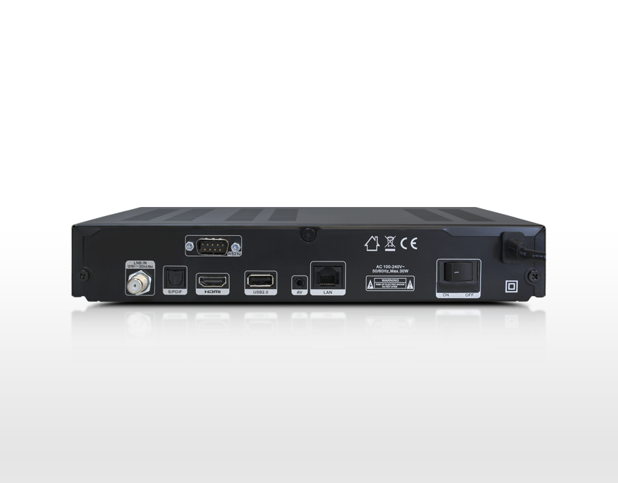 AB-COM AB PULSe 4K 4K Sat Receiver (HDTV, PVR-Funktion, DVB-S, DVB-S2, Schwarz