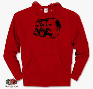 Lenin felpa e xxl Felpa Engels S cappuccio con Marx 57F6q7