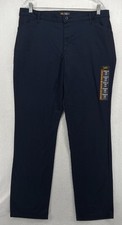 NWT Lee Women's Straight Leg Mid Rise Blue Casual Pants Size 16