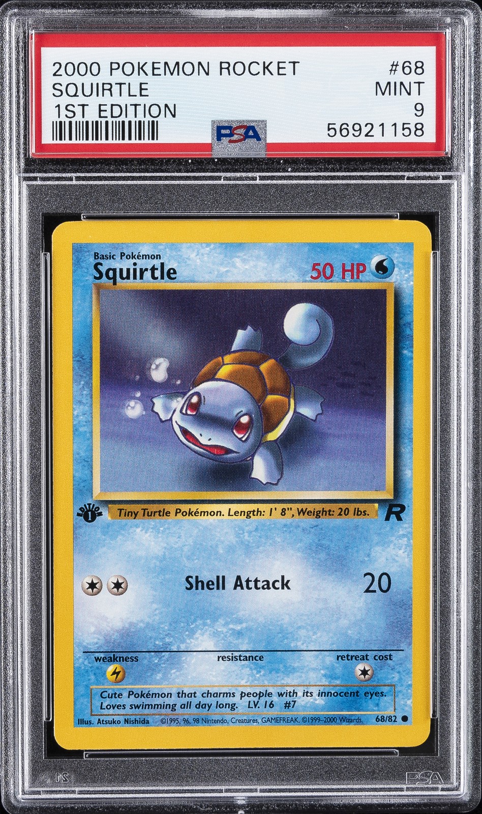 Squirtle 1st Edition #68