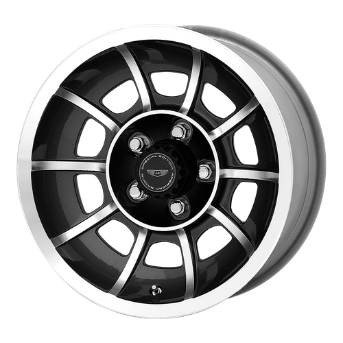 Rueda mecanizada 15x8,5 American Racing VN47 VECTOR negro satinado 5x4,5 (6 mm)