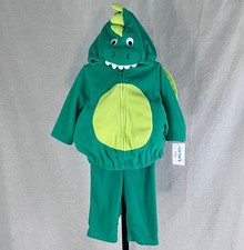 Carters Infant Dragon Halloween Costume 6 - 9 Mos Green 2 piece New w Tag