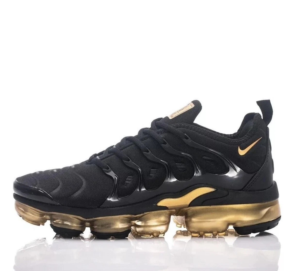 Nike Air VaporMax Plus Black Metallic Gold for Sale 