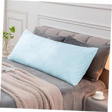 Body Pillow Cover with Zipper Closure, Super Soft 54" x 20" Pack of 1 Blue