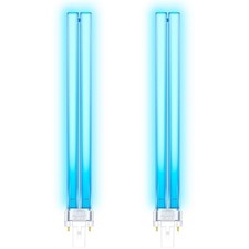 11W G23 PLS UVC Ersatzlampe Induktives Vorschaltger&auml;t 2 St&uuml;ck Blau Quarzglas