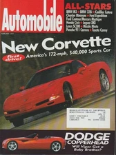 Automobile Magazine New Corvette America's 172-mph February 1997 KL6071