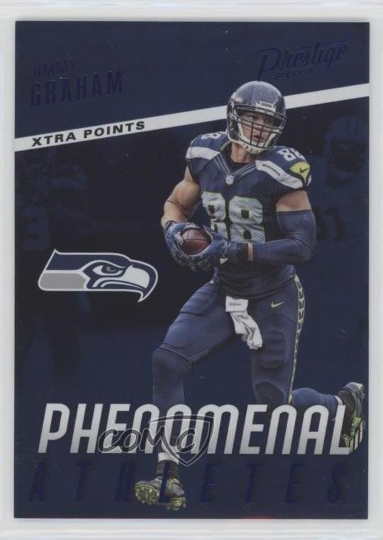 2017 Panini Prestige Phenomenal Athletes Xtra Points Blue Jimmy Graham #30 7l6