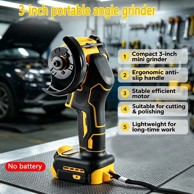 Title: DeWALT 3" Mini Cordless Angle Grinder 18V 20V MAX Cutter Polisher Tool UK