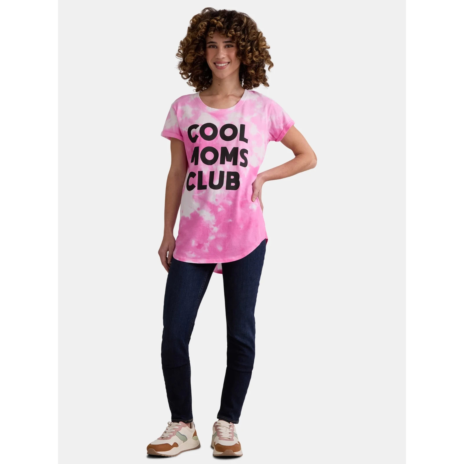 Way To Celebrate Mother's Day Graphic Tee with Short Sleeves double pink xxl