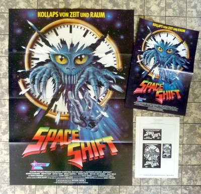 SPACE SHIFT Bruce Campbell A1-VIDEOPOSTER + Extras ´91 Waxwork II: Lost in Time