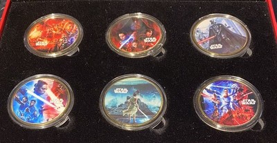 スターウォーズ 24K STAR WARS 💥 6- 24k Gold Plated -Coin Set w/BOX | eBay