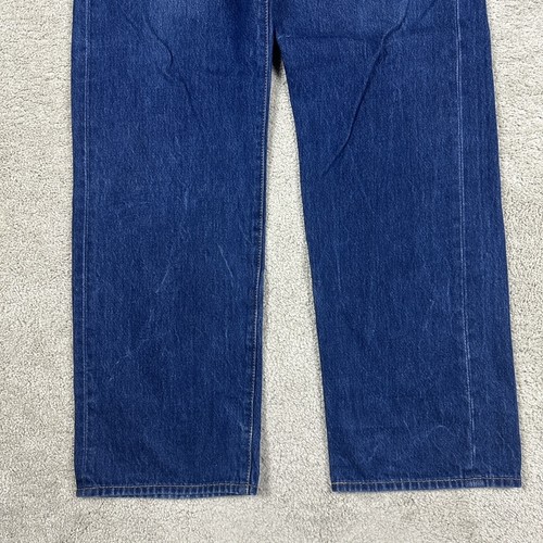 Levis 501 Jeans Mens 40x36 Blue Denim Straight Leg Button Fly Waterless Cotton - Picture 3 of 18