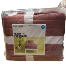 Room Essentials Twin or Twin XL Rose Pink Sat...