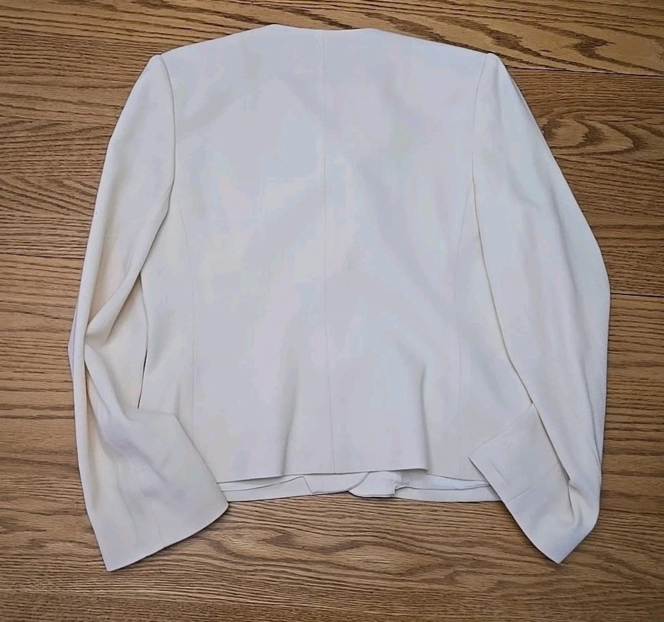 Traje Falda Saks Fifth Avenue De Colección Mujer Talla 14 100% Lana Lino Forrado Hecho en Unión Foto 4 de 4