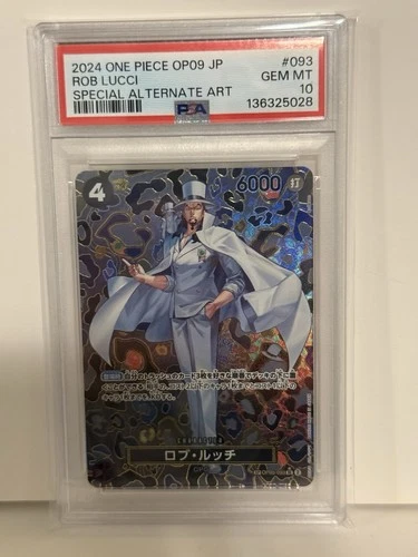 Special Alternate Art Rob Lucci One Piece 2024 OP09 Japanese SP OP05-093 PSA 10