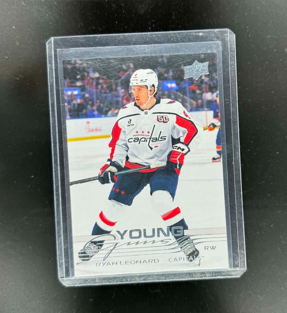 Upper Deck 2025-26 Series 1 Ryan Leonard Young Guns Washington Capitals #238