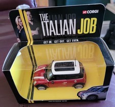 Corgi Diecast CC86514 The Italian Job, 2003 red mini. Excellent condition
