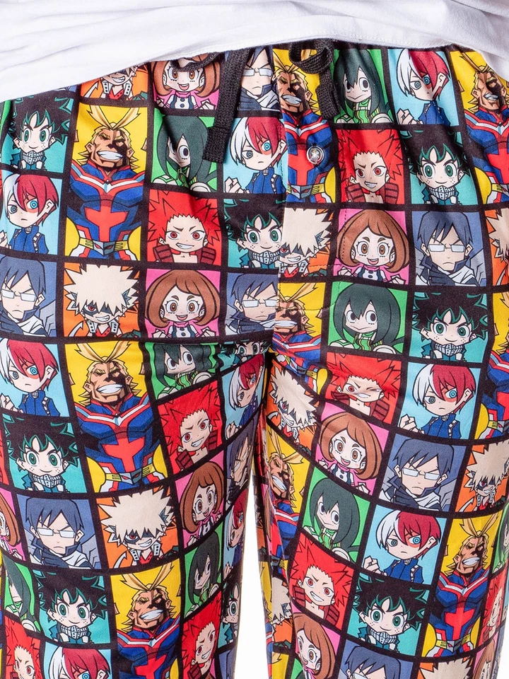My Hero Academia Men's All Might And Students Allover Character Pajama Pants SM - Image 3 of 3