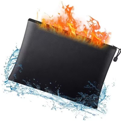 Fireproof Money Bag   Flame & Waterproof Cash & Document Pouch with Zipper