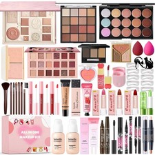 Kit de maquillaje todo en uno, juego de brochas cosm ticas para mujer