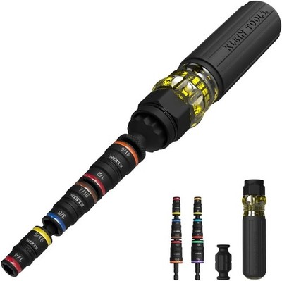 Klein Tools 32914HD 14-in-1 Impact Rated Flip Socket Set, SAE and Metric Sizes