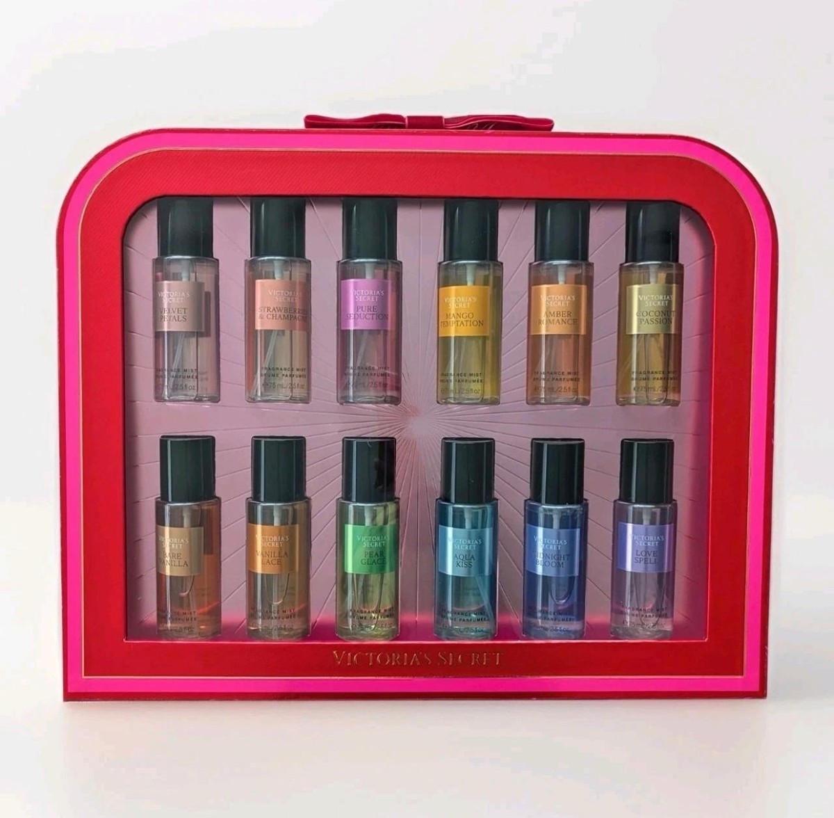 Victoria's Secret gift set 12 travel size mists assorted variety
