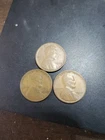 1930 1C RD Lincoln Cent Lot 3 Coins Mixed Grades Vf