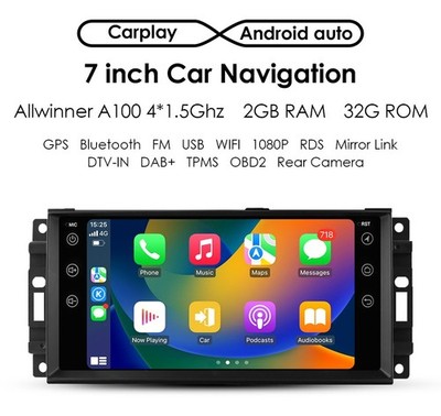 For 2008-2011 Jeep Liberty Android 14 Car Stereo Radio GPS Navi Carplay 