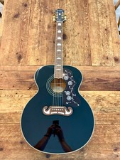 Epiphone EJ200/BK guitar with gig bag, strap,...