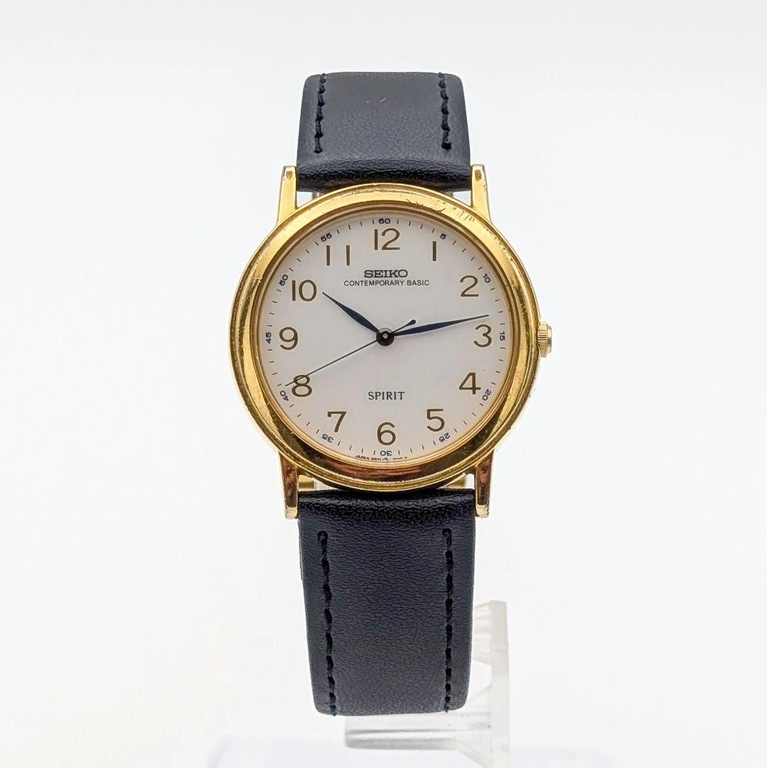 珍品　セイコースピリット　5S21-6000　スイープ運針　クオーツ稼働品 SEIKO Spirit 5S21-6000 Automatic Unisex Watch Sweep Second Used | eBay