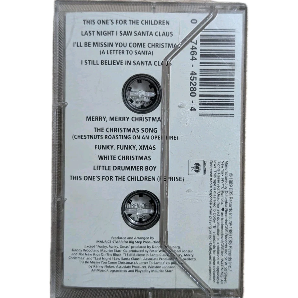 New Kids On The Block - Merry Merry Christmas (1989) - Cassette Tape NKOTB Foto 2 de 4