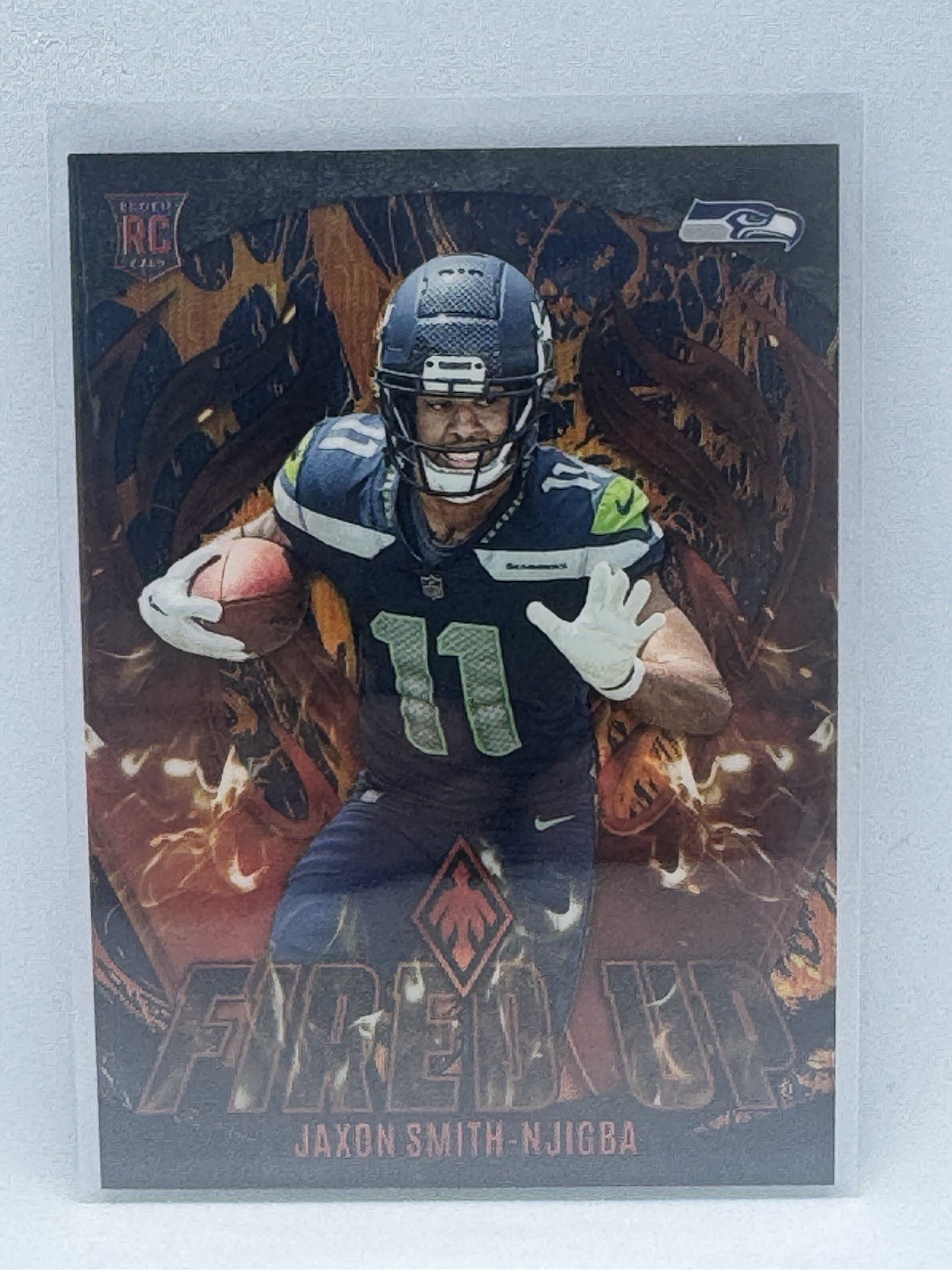 2023  Phoenix Jaxon Smith-Njigba RC Fired Up Lava /150 SP Rookie * Soft Corner