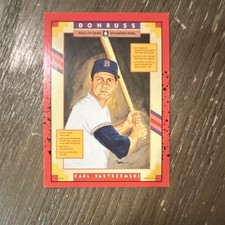 1990 Donruss Hall of Fame Diamond King Carl Yastrzemski #588 Boston Red Sox MLB
