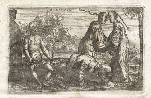 Antique Print-MENDIAN-PROSTITUTE-MENDICANT-CHINA-Nieuhof-Ogilby-Hollar-1673 - Picture 4 of 15