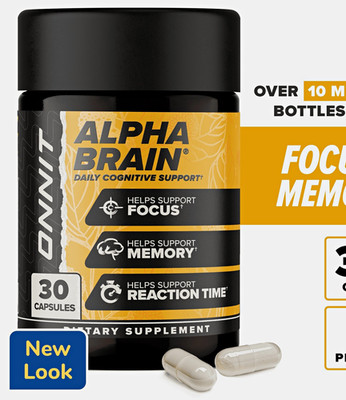 Onnit Alpha BRAIN Daily Cognitive Support Focus Memory 30 Capsules