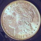 1921 P MORGAN SILVER DOLLAR  UNCIRCULATED