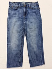 Signature By Levi Strauss High Rise Slim Crop Jeans Womens 8 Blue 29x23.5